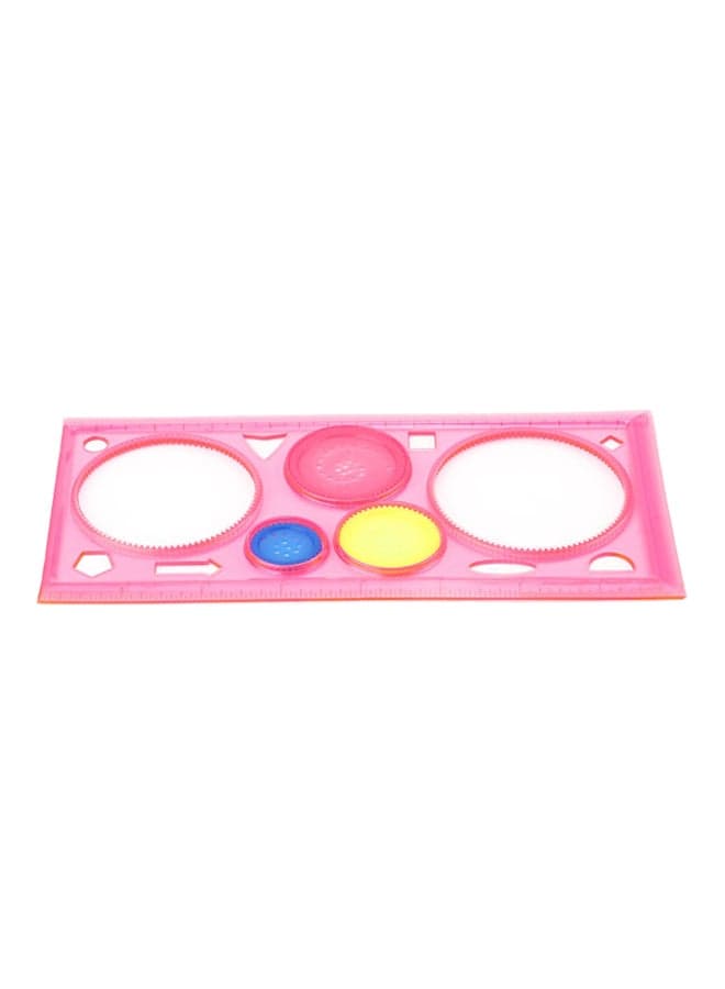 4-Piece Spirograph Geometric Ruler Set Multicolour