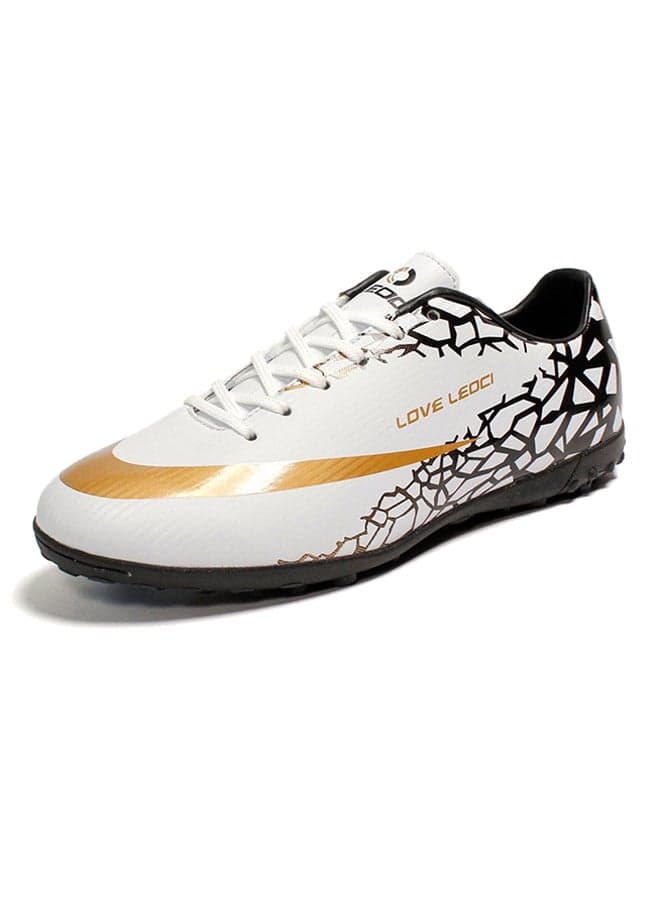 Anti-Skid Outdoor Training Soccer Shoe White/Black