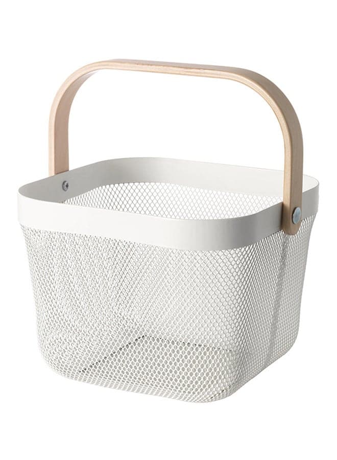 Basket White 25x18x26cm