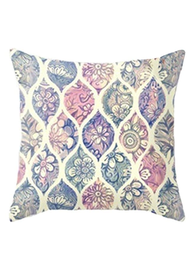 Boho Geometric Beach Painting Pillow Cover Multicolour 45x45cm