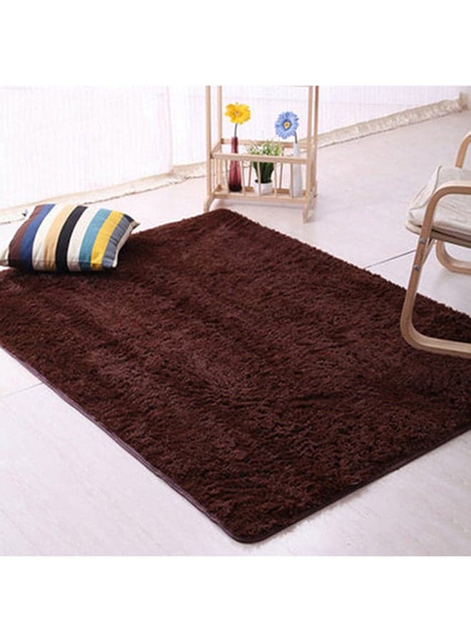 Anti-Skid Living Bedroom Carpet Brown 120x160cm