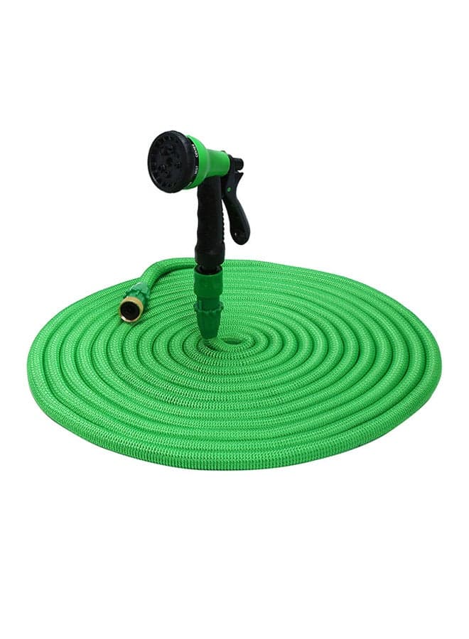 Tall Top Expandable Garden Hose Pipe With 8 In 1 Spray Gun Green 25×15×11cm