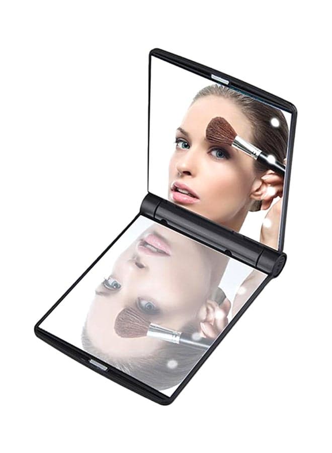 Foldable Makeup Mirror Black