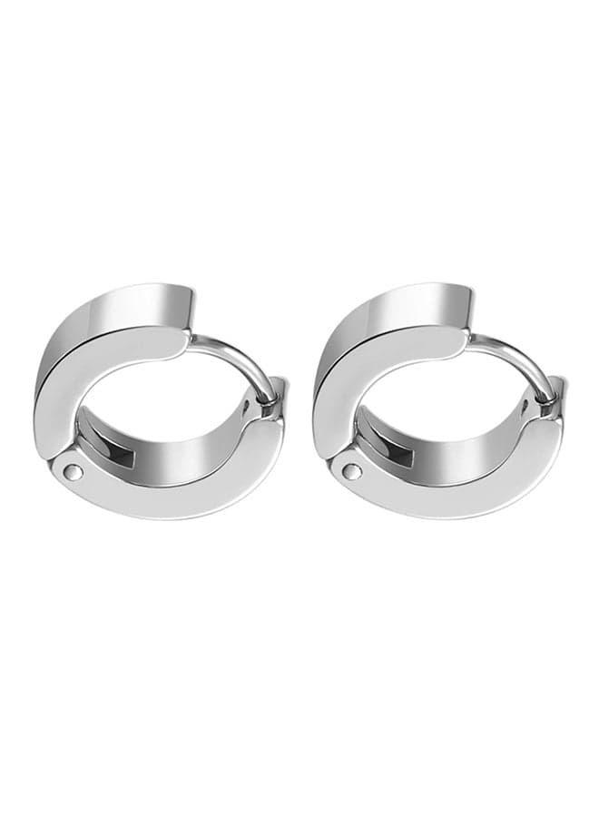 Stainless Steel Pretty Cool Hoop Earrings