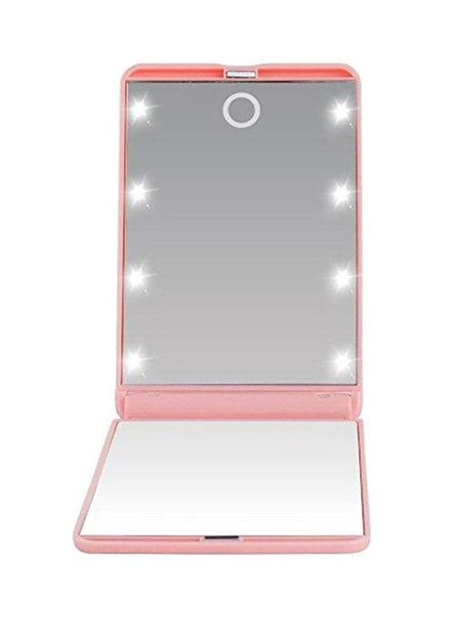 LED Compact Pocket Mirror Pink