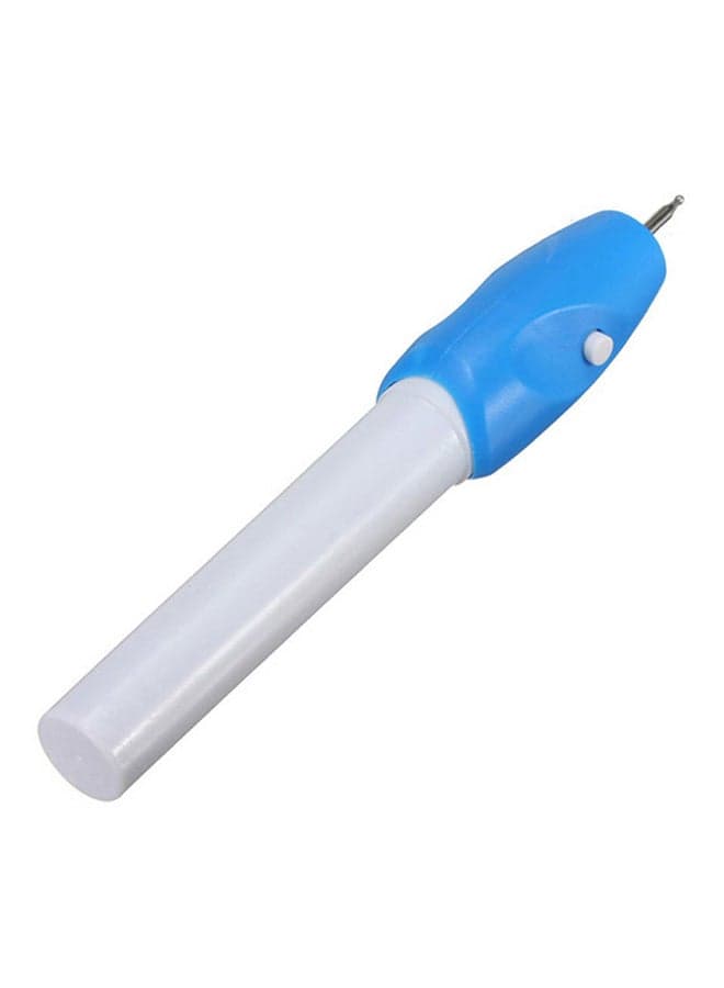 Cordless Electric Engraving Carving Pen Blue/White