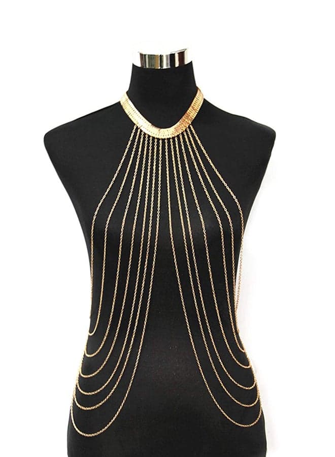Gold Plated Body Chain X000212