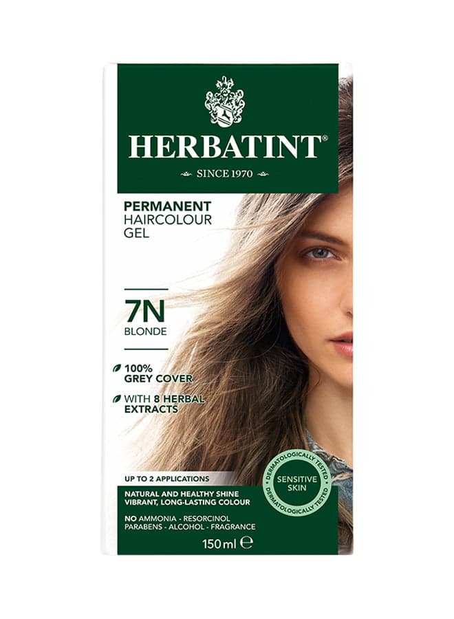 Permanent Hair Colour Gel 7N Blonde 150ml