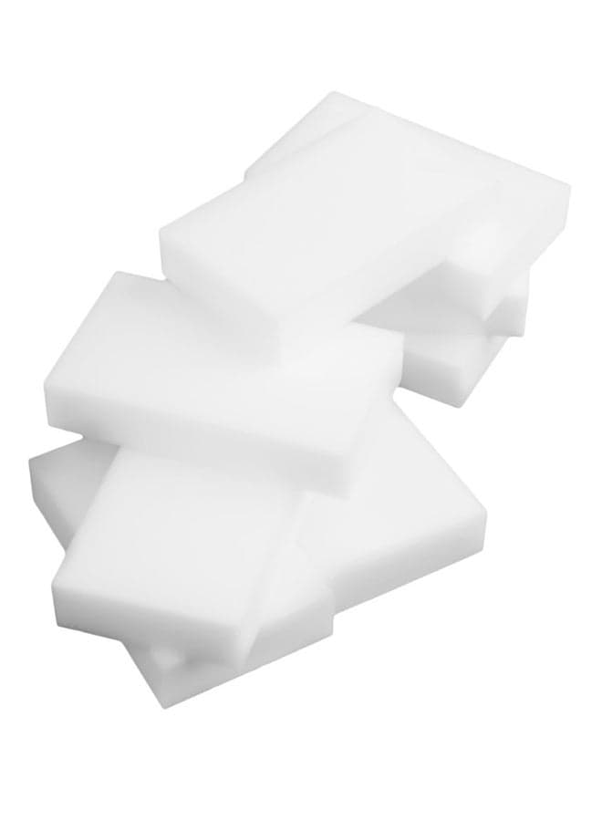 100-Piece Magic Sponge Cleaner White 100X20X60mm