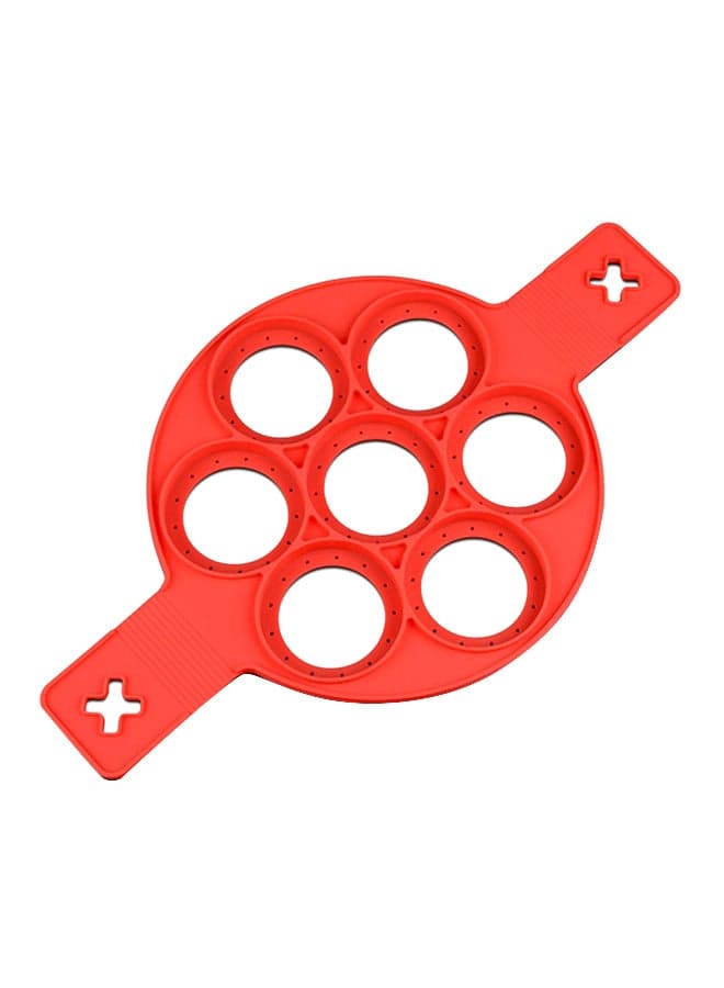 Silicone Pankcake And Egg Mould Red