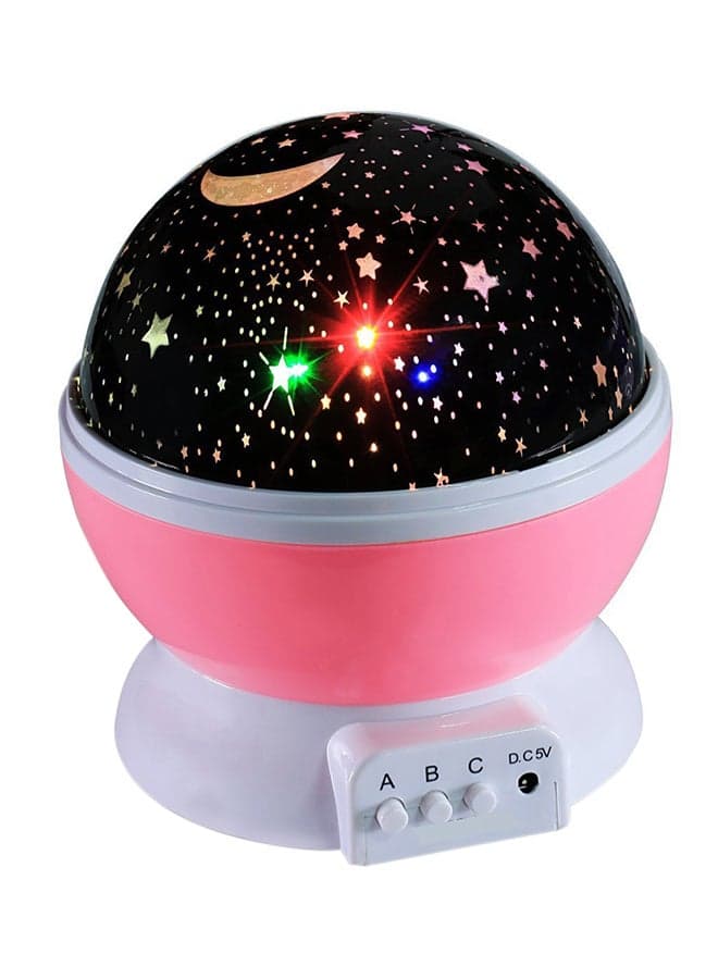 Star Light Rotating Projector Lamp Pink