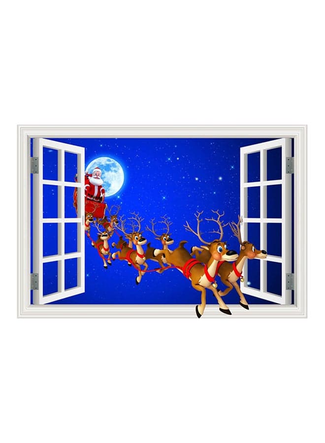 Santa Claus Wall Sticker Multicolour 32X48inch
