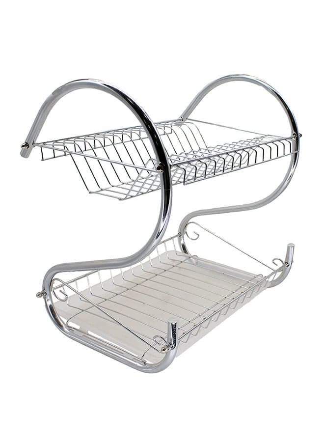 2-Layer Drainer Silver 37cm