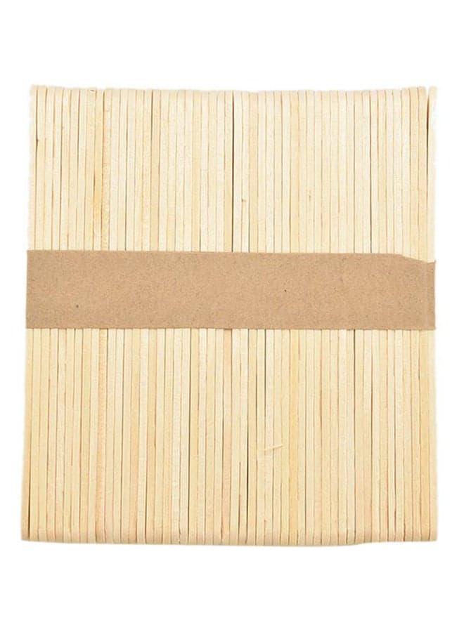 50-Piece Ice Cream Sticks Beige