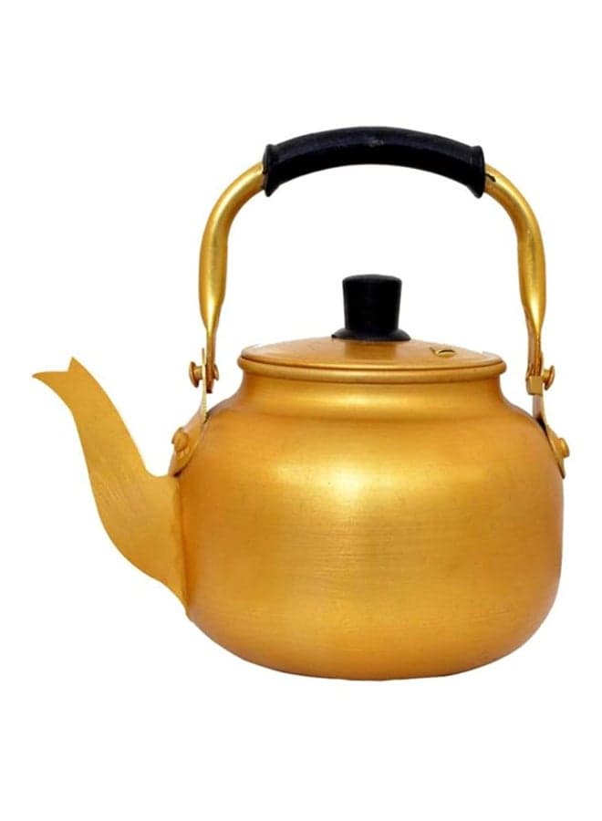 Aluminium Tea Kettle Gold/Black 4Liters