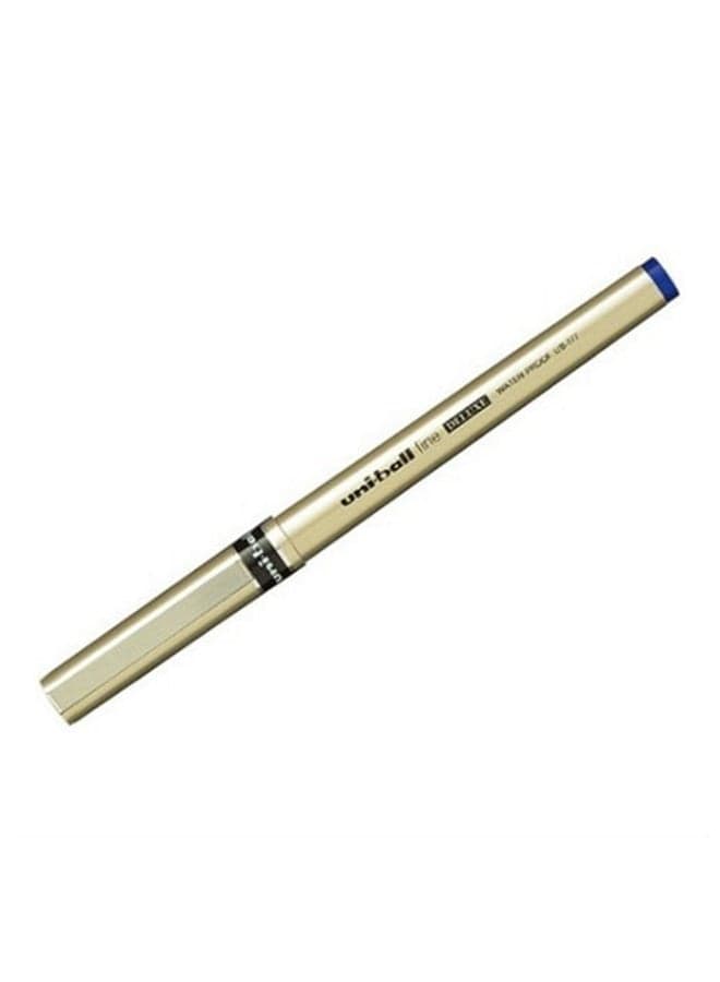 12-Piece Fine Deluxe Roller Pens Gold/Blue