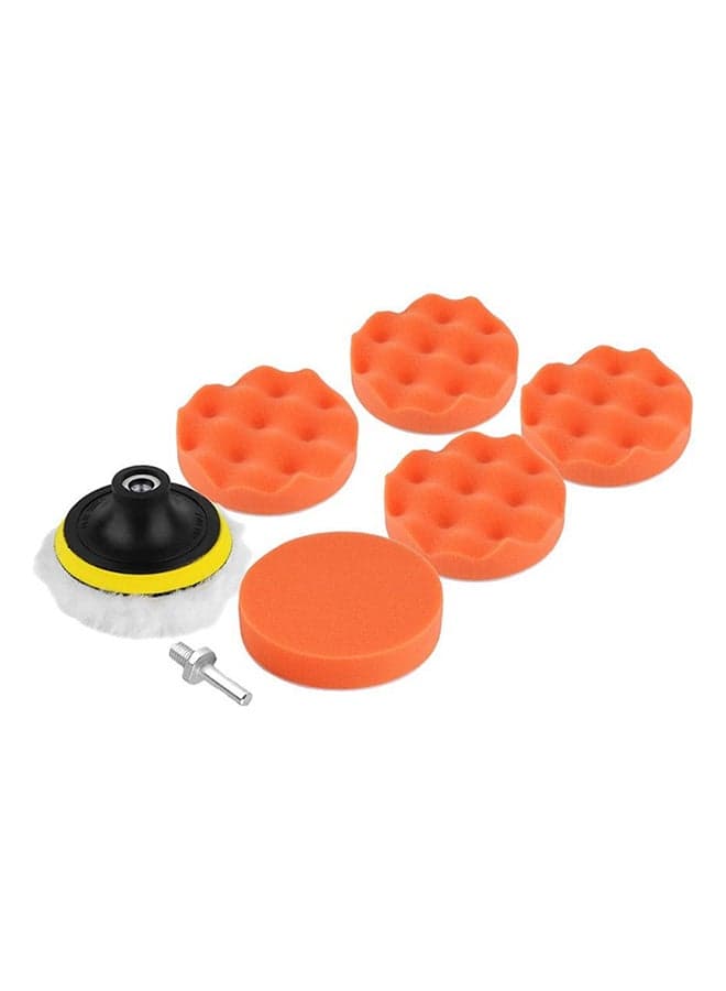 8-Piece Polishing Sponge Pad With Drill Adapter Set