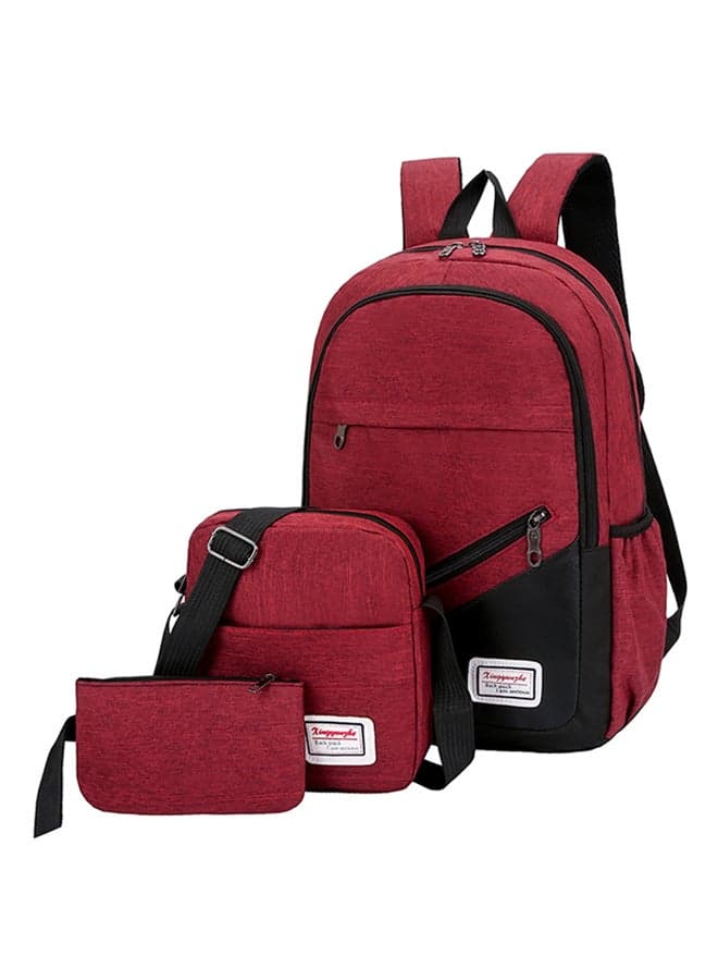 3-Piece Composite Bag Set Red