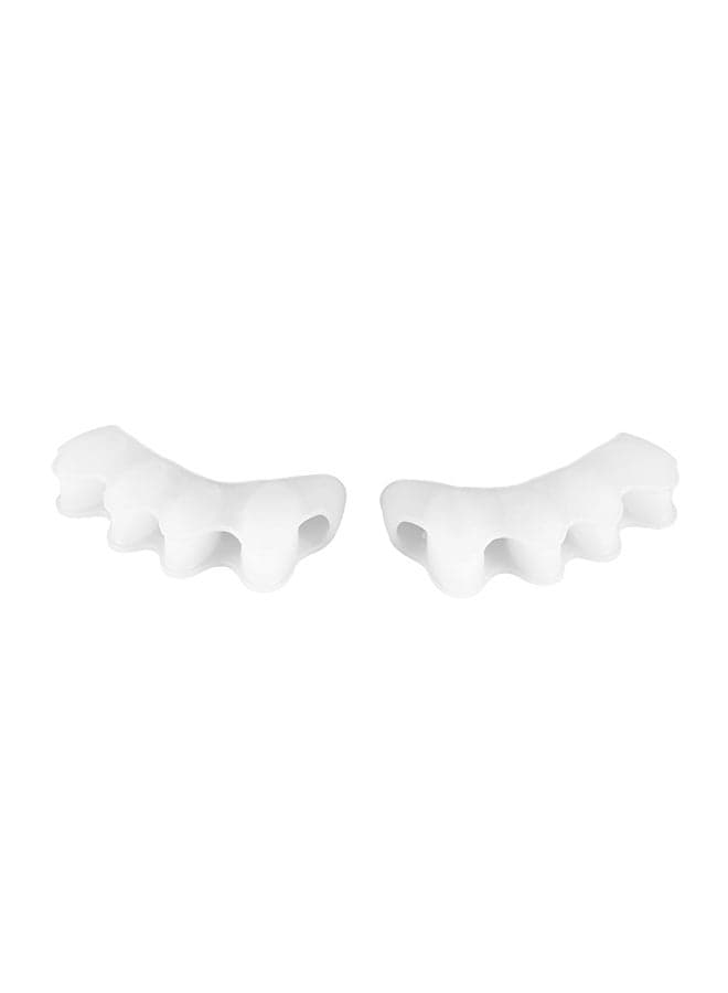 Pair of Silicone Toe Separator Clear