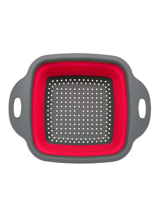 Square Draining And Storage Basket Multicolour 25cm
