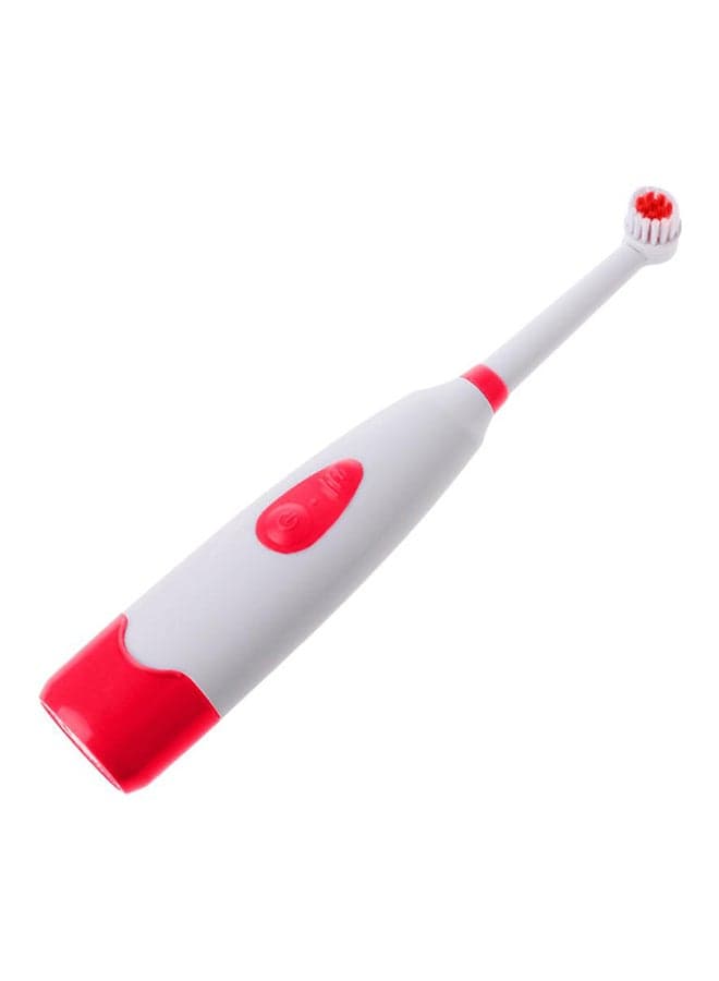 Automatic Ultrasonic Electric Toothbrush Red/White (190x 25x 25mm)