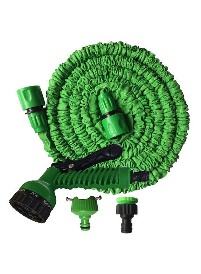 Expandable Magic Flexible Garden Water Hose With Spray Gun Green 650grams