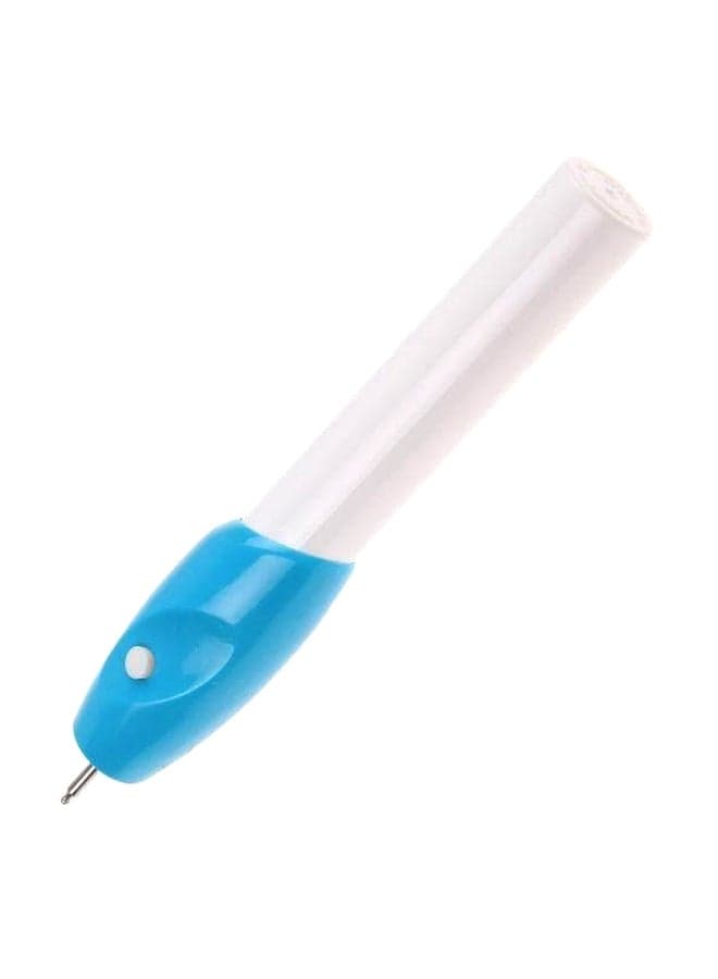Electric Engraving Pen White/Blue