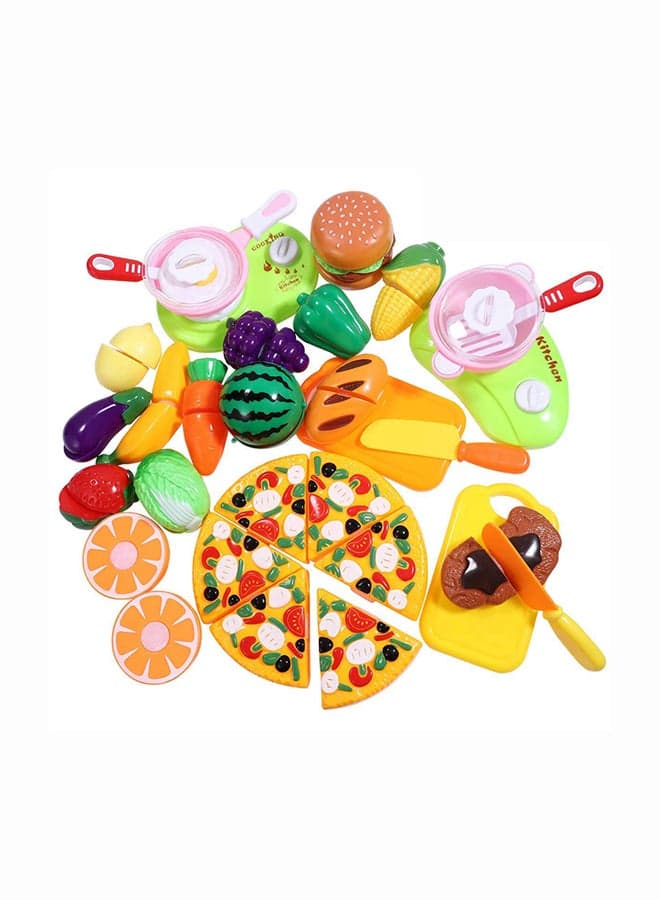 31-Piece Kitchen Food Cutting Toy Set