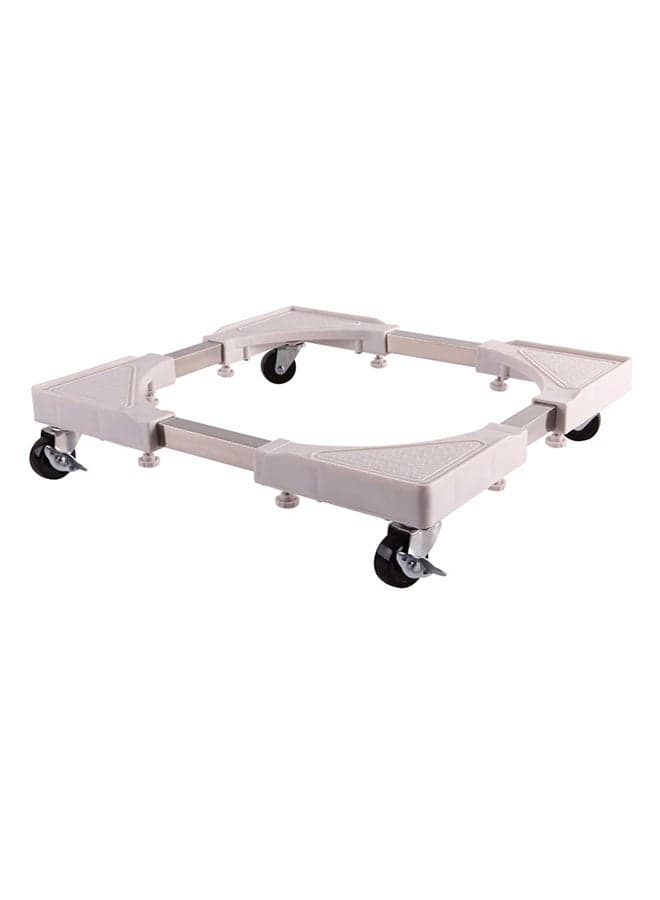 Plastic Stand With 4 Wheels Off White Medium