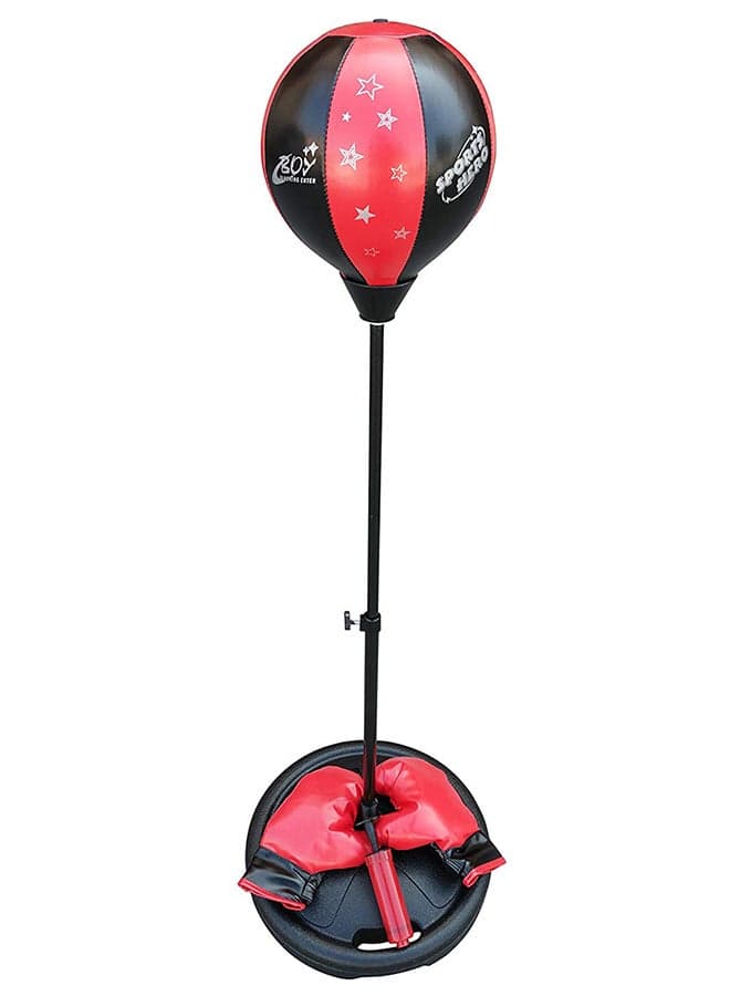 Boxing Sports Set With Boxing Gloves, Punching Ball And Adjustable Stand