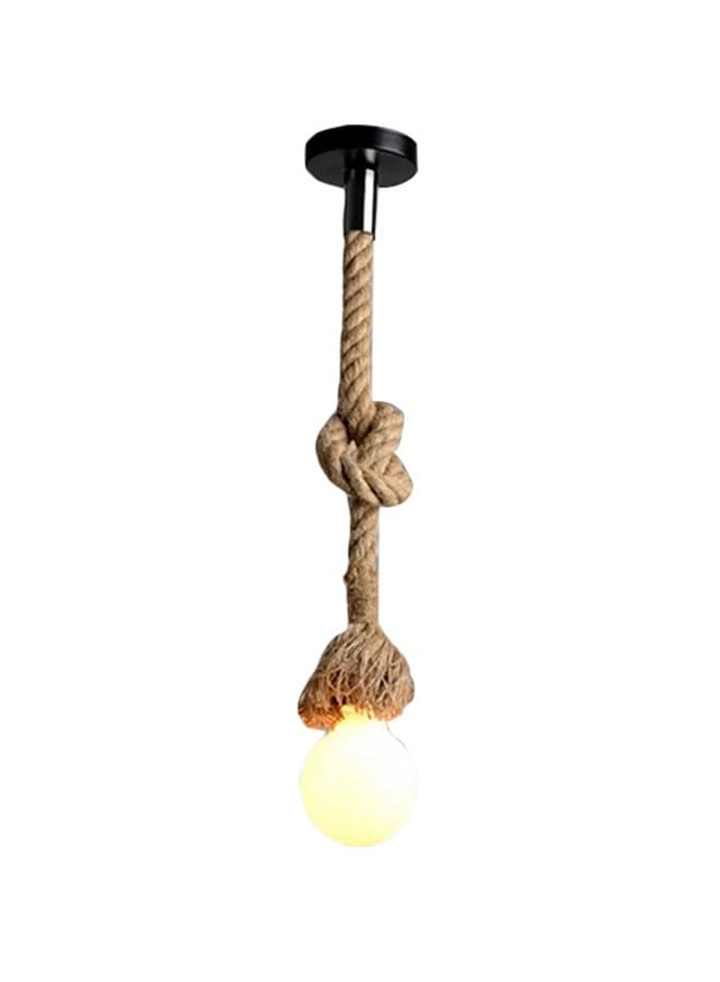 Rope Hanging Pendant Light Beige/Black