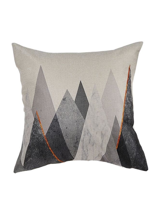 Printed Cushion Cover Grey 45x45cm