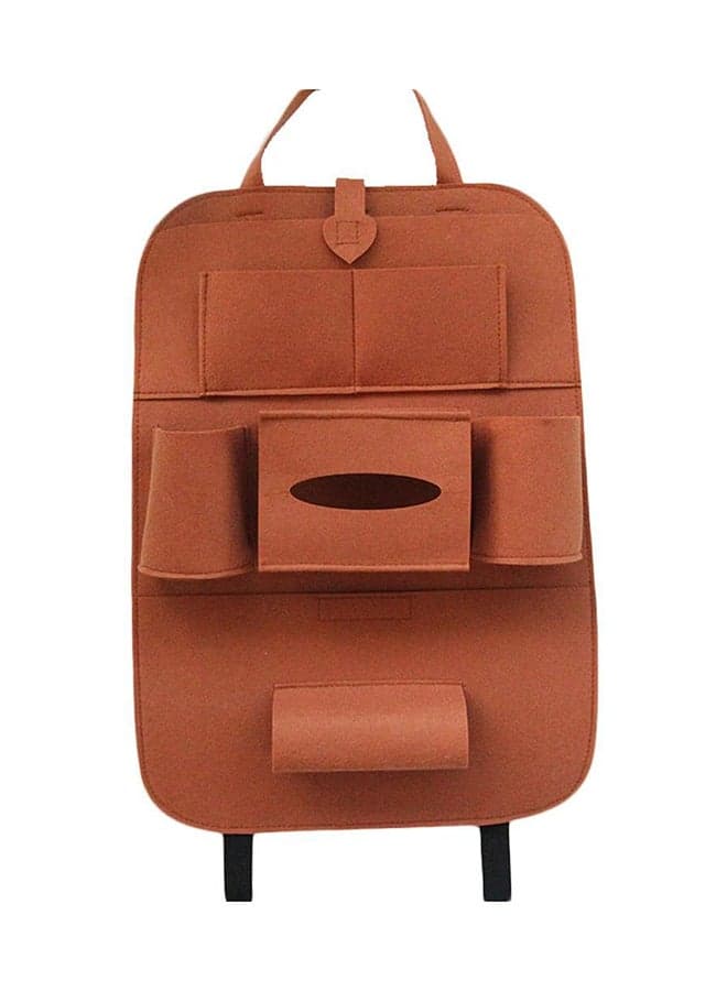 Multifunctional Car Seat Felt Storage Bag - Camel
