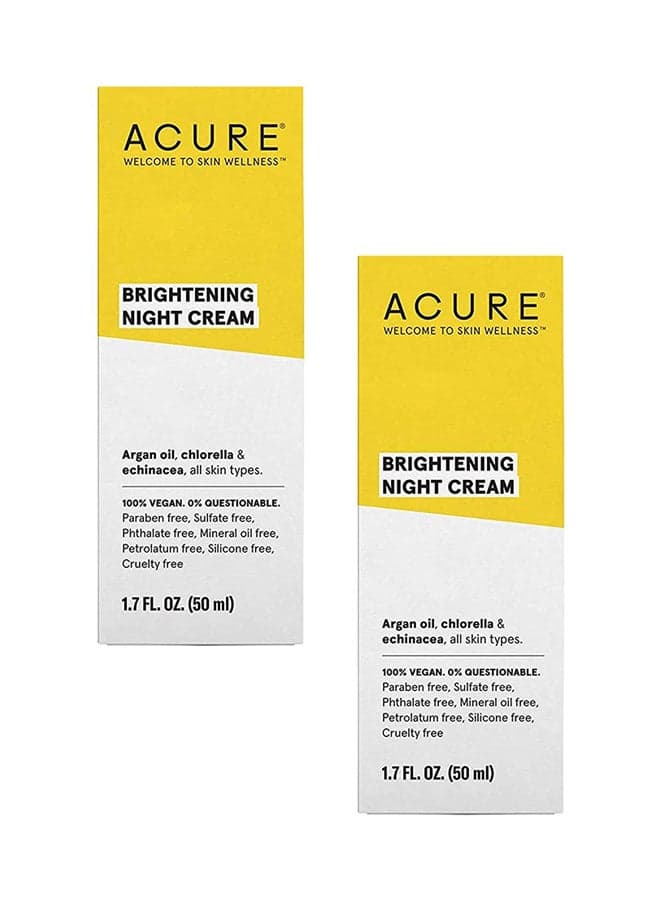 Pack Of 2 Brightening Night Cream White 1.7Fluid Ounce