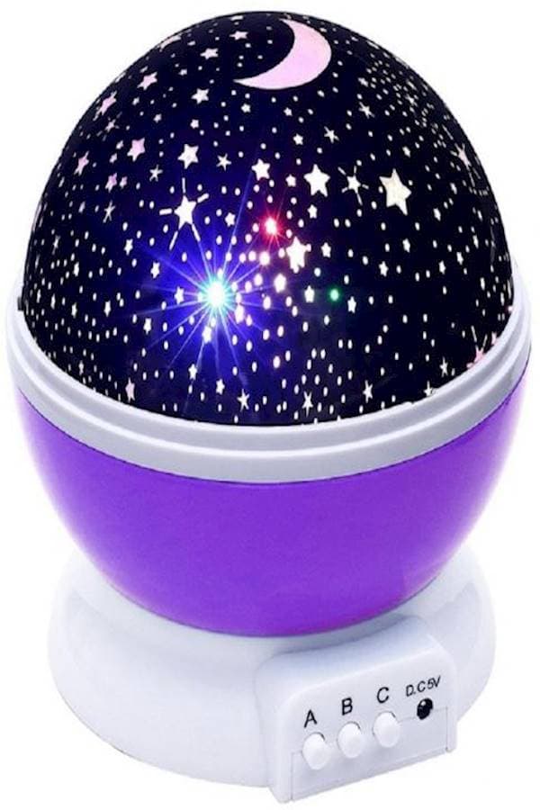 Rotating Projection Night Lamp Purple