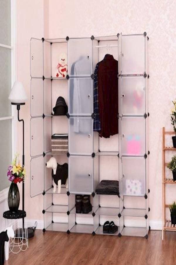 16 Plus 8 Store Cubes Diy Wardrobe Storage White