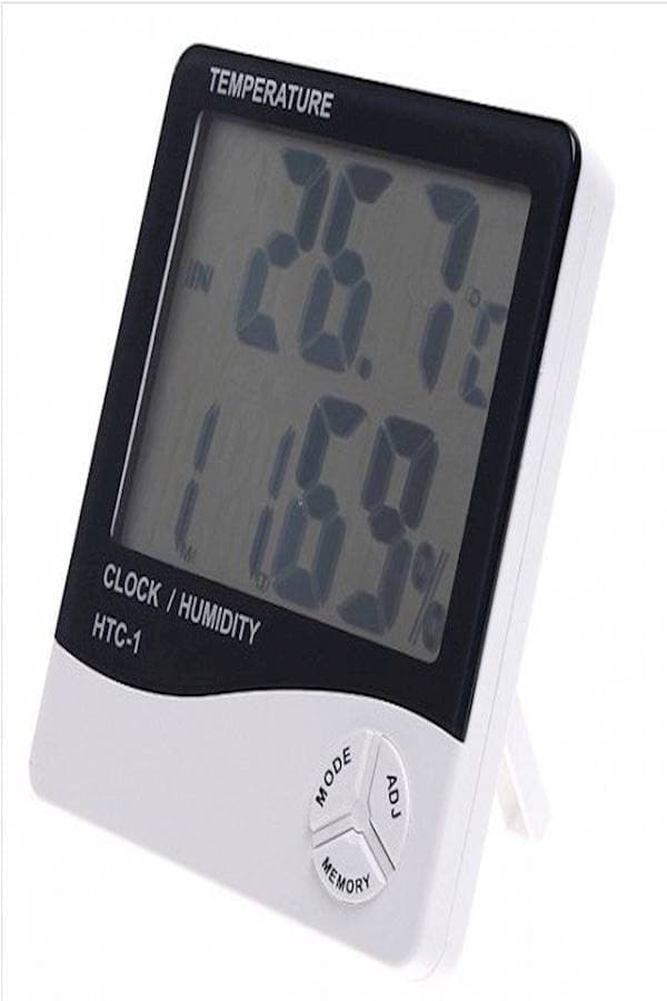 Digital Temperature Humidity Meter Thermometer White