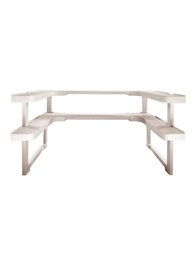 Spice Organizer Shelves White 18 x 40cm
