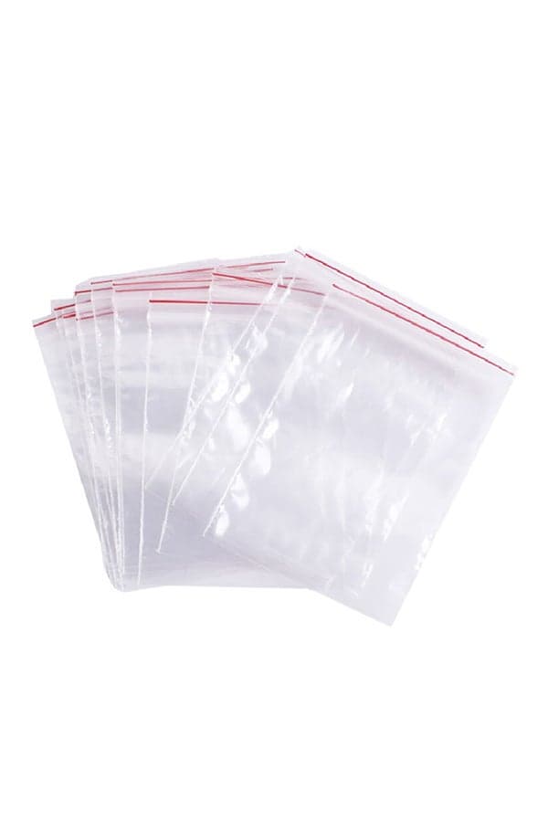 100-Piece Resealable Cellophane Bag Clear 20x28cm