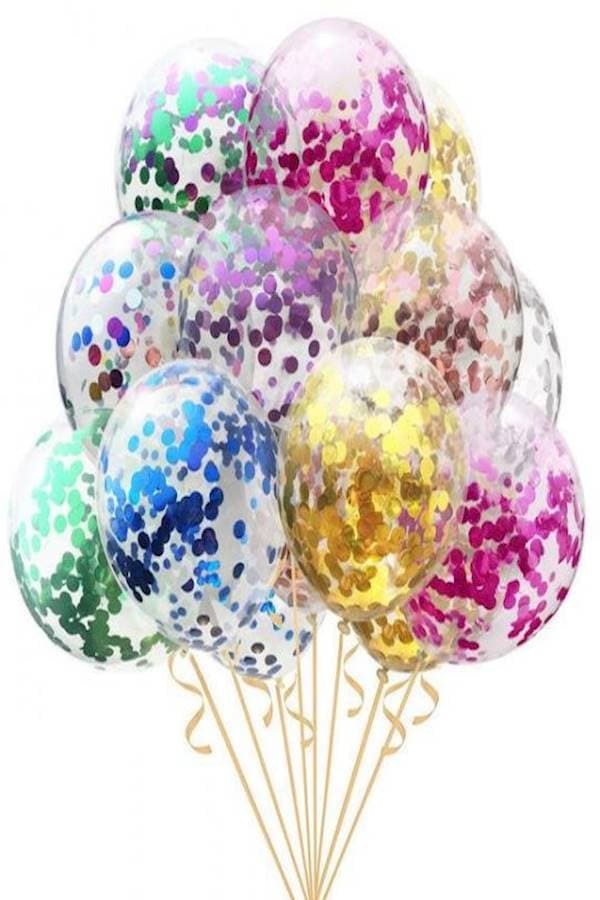 25Piece 12Inch Confetti Balloons Latex Balloon For Wedding Decoration Happy Birthday Baby Shower Party Supplies 12inch