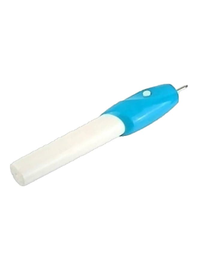 Plastic Engraving Pen White/Blue