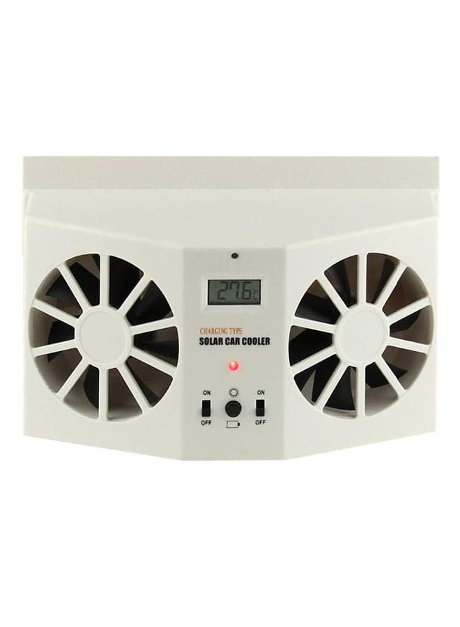 Solar Powered front rear window Air Vent Cooler Fan