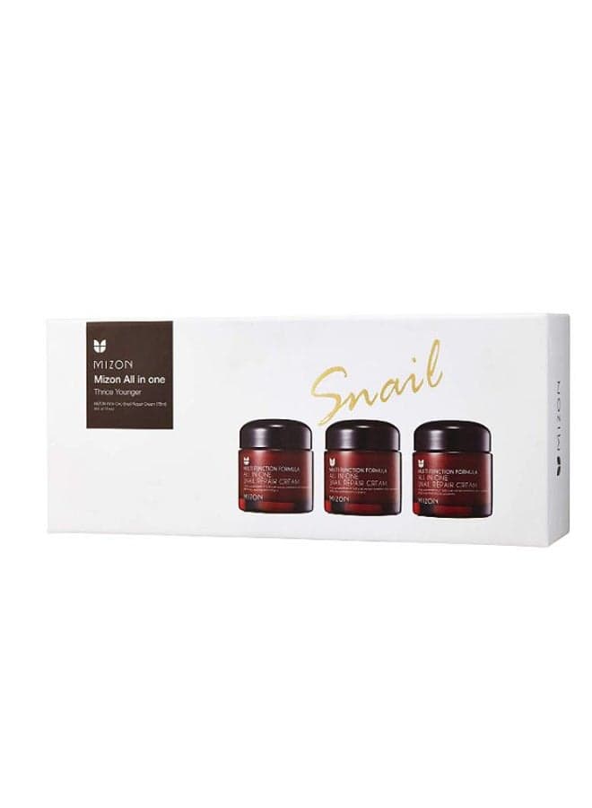 3-Piece All In One Snail Repair Cream 3 x 75ml
