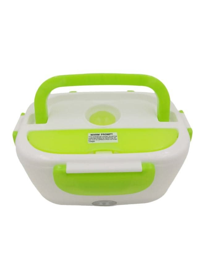Portable Multifunctional Electric Heated Lunch Box Green/White 16x10.5x22.2cm