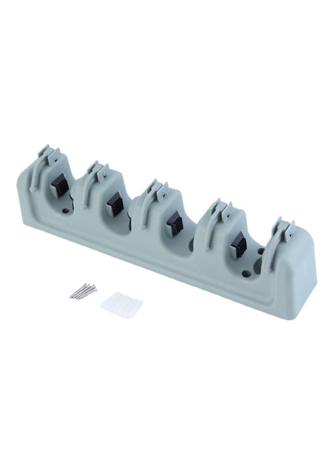 Wall Mounted Mop Organizer Cyan/Gray 2.54cm