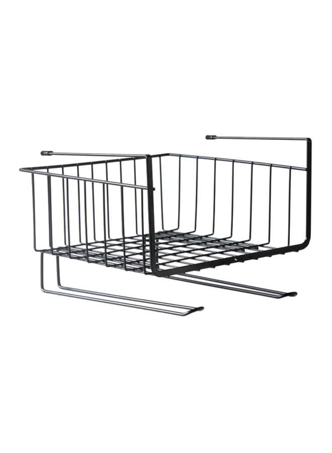 Multi-Functional Storage Shelf Black 26x18.5x19.5cm