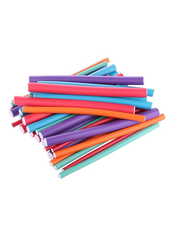 36 Piece Curler Makers Spongia Foam Twist Set Multicolour