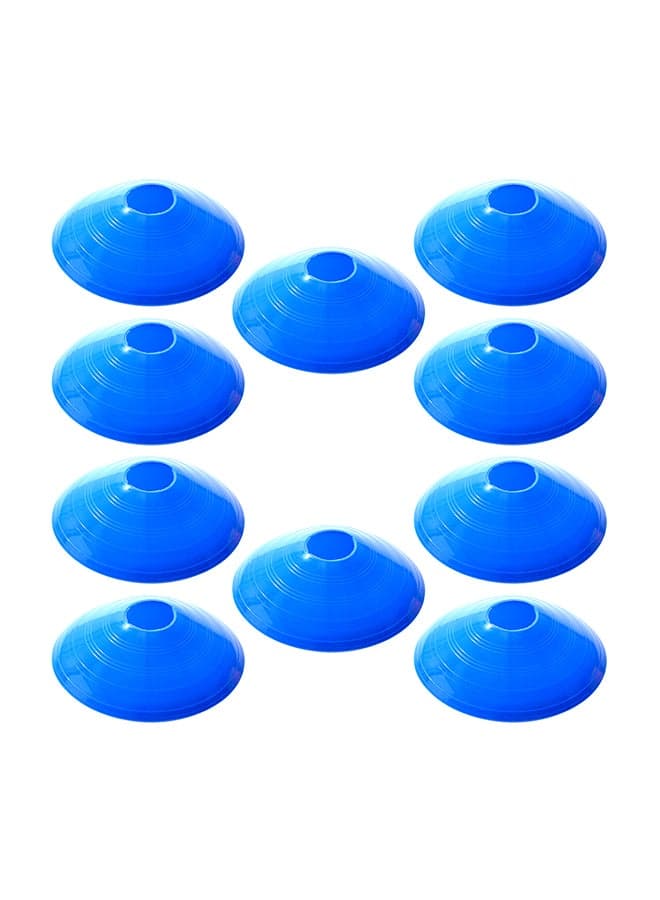 10Piece Soccer Training Obstacle Round Cones Marker Discs Sports Equipment Set