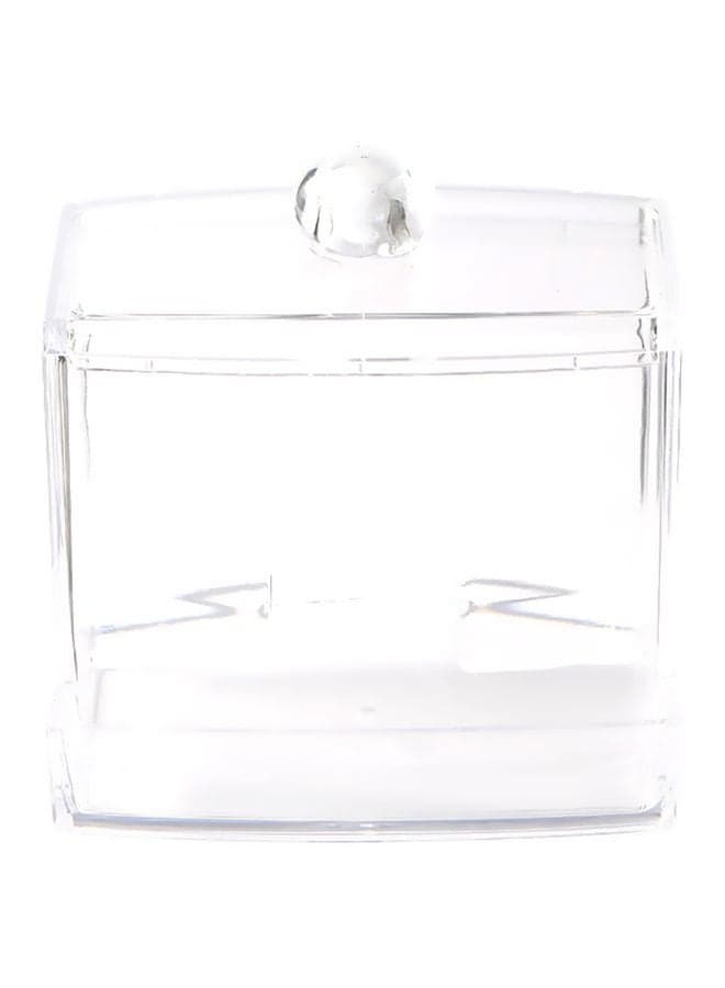 Transparent Makeup Cosmetic Container Storage Holder Box Gold