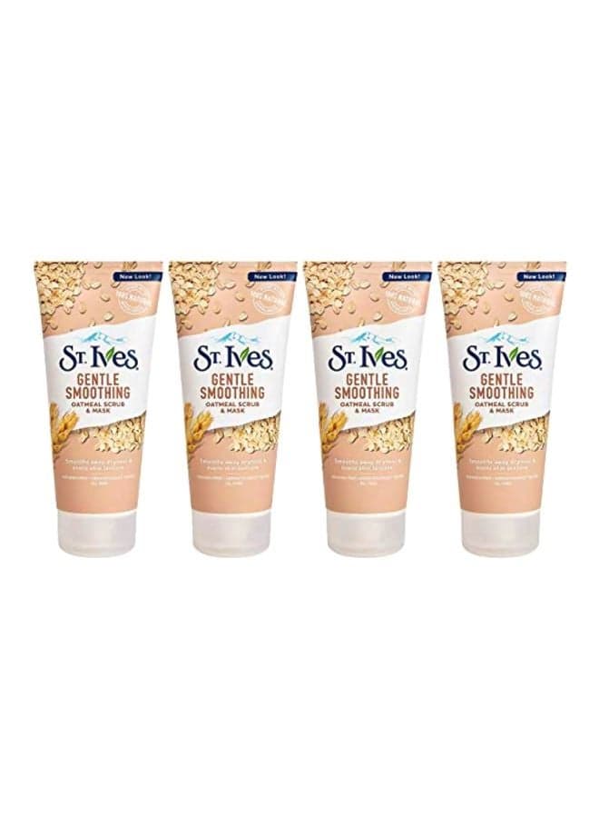 4-Piece Oatmeal Scrub And Mask